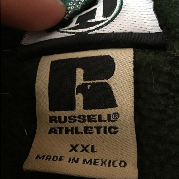 NWOT Russell Athletic Green Fleece in XXL - Picture 4 of 4